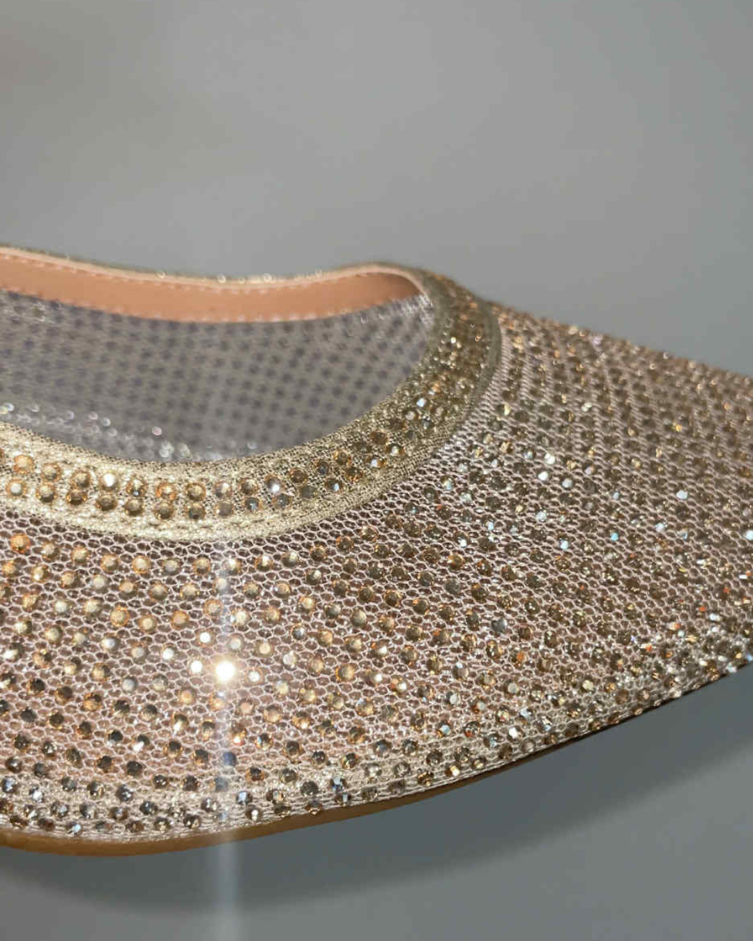 Escarpins strass dorés grandes pointures