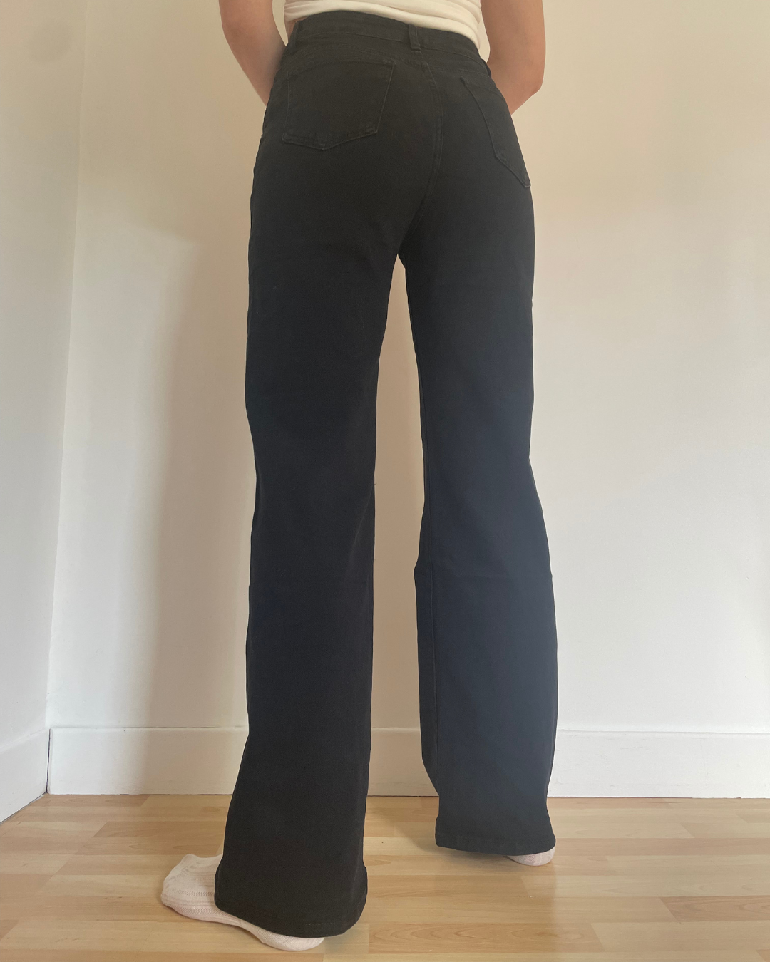 Jean extra long noir grandes tailles