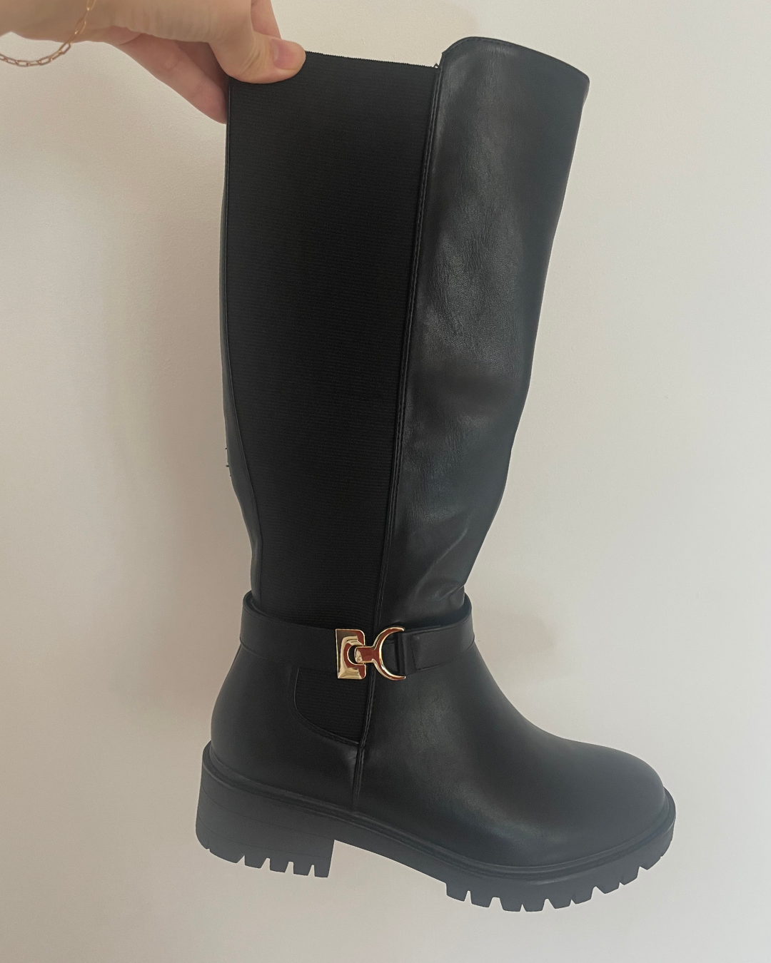 Bottes noires grandes pointures