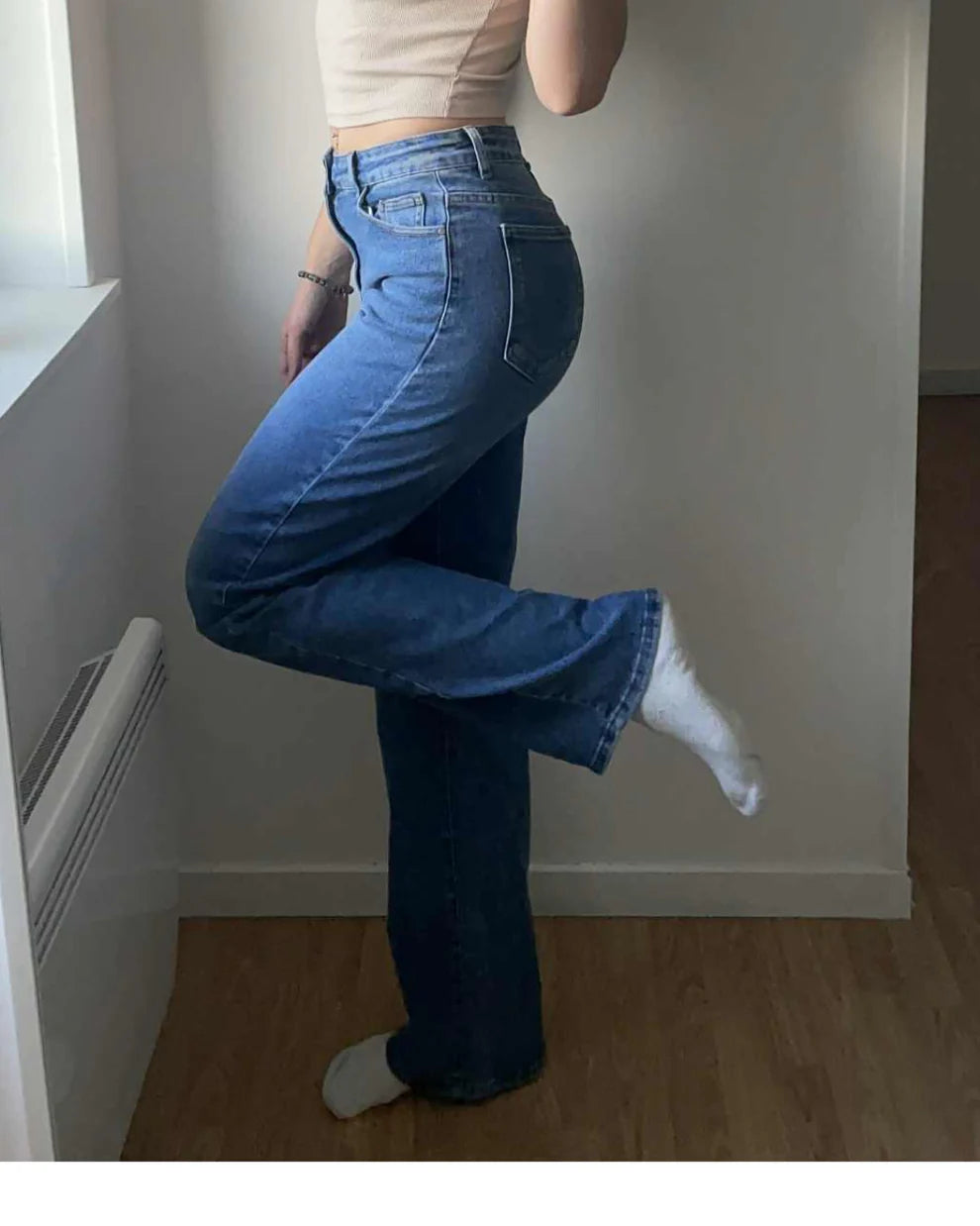 Jean extra long bleu