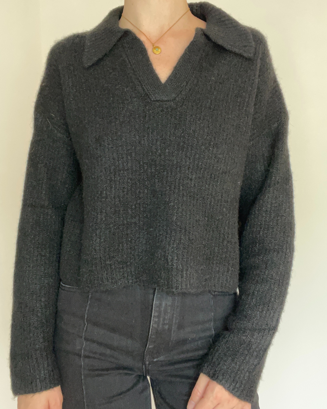 Pull en maille noir TALL