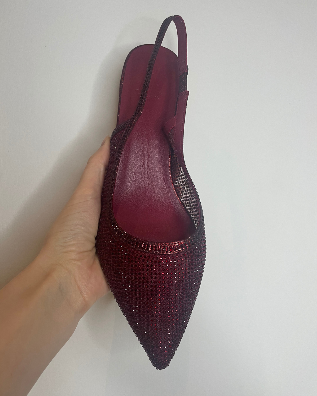 Escarpins strass rouges grandes pointures