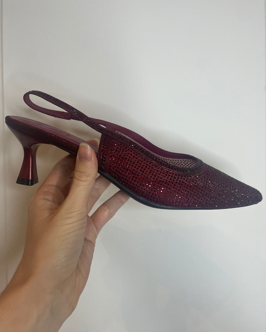 Escarpins strass rouges grandes pointures