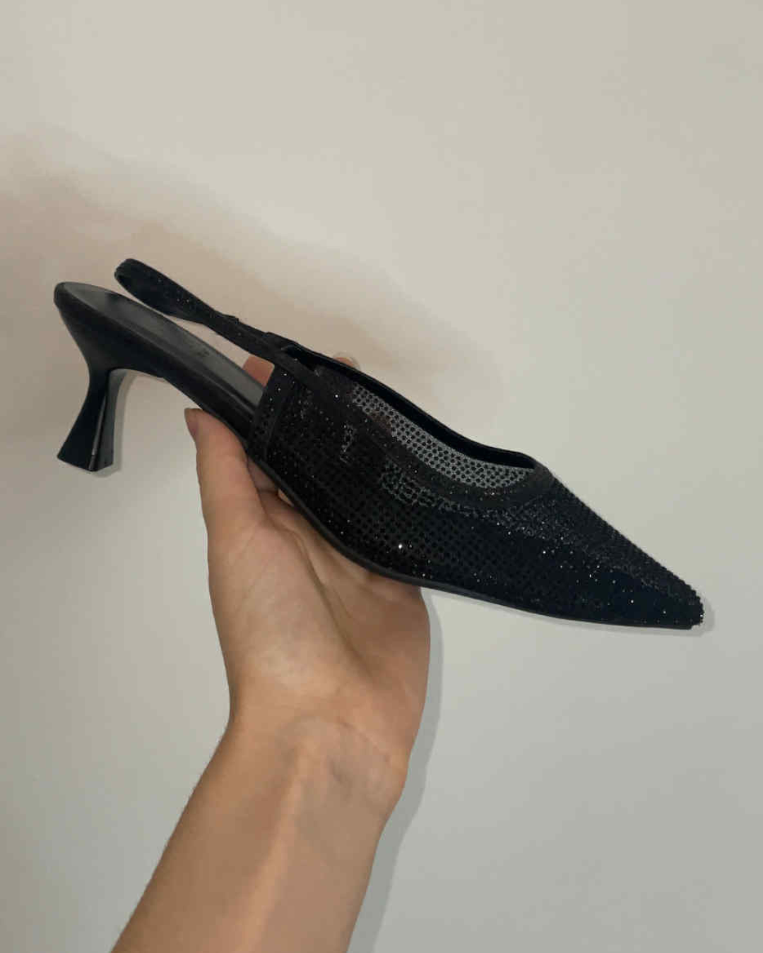 Escarpins strass noirs grandes pointures