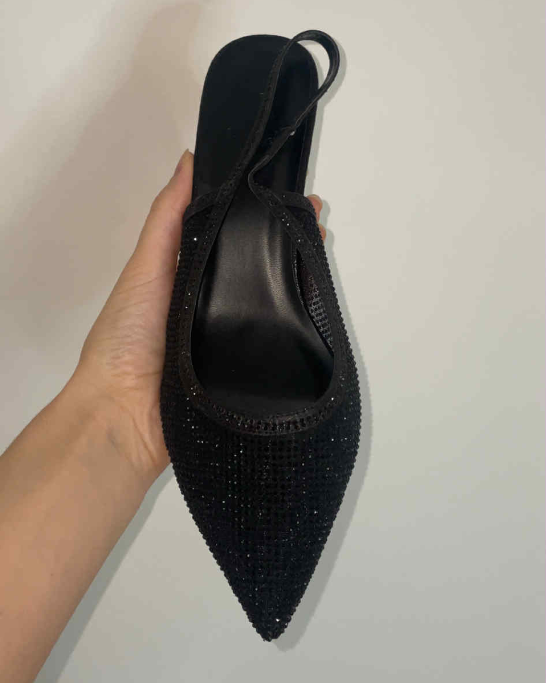 Escarpins strass noirs grandes pointures