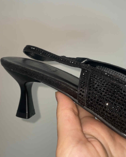 Escarpins strass noirs grandes pointures