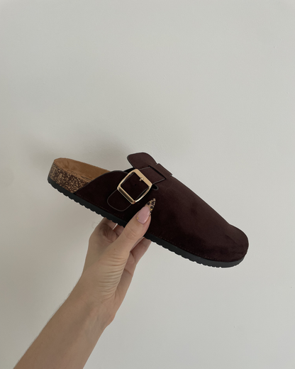 Mules marrons grandes pointures