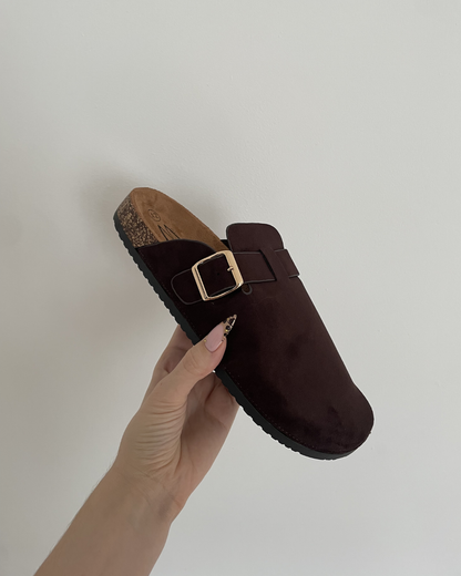 Mules marrons grandes pointures