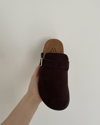 Mules marrons grandes pointures