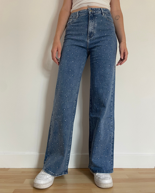 JEAN EXTRA LONG STRASS