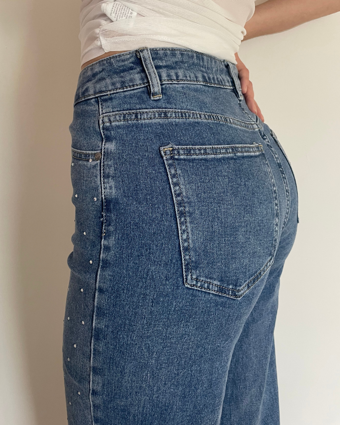 JEAN EXTRA LONG STRASS