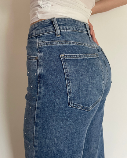 JEAN EXTRA LONG STRASS
