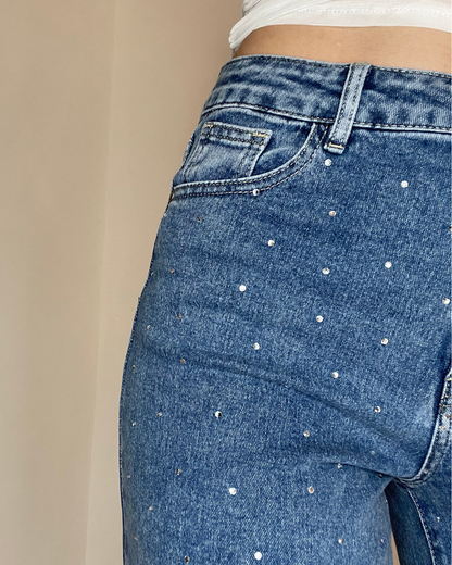 JEAN EXTRA LONG STRASS