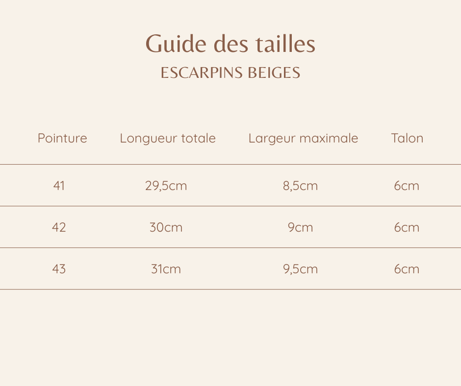 Escarpins beiges
