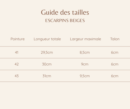 Escarpins beiges