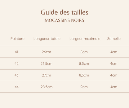 Mocassins noirs