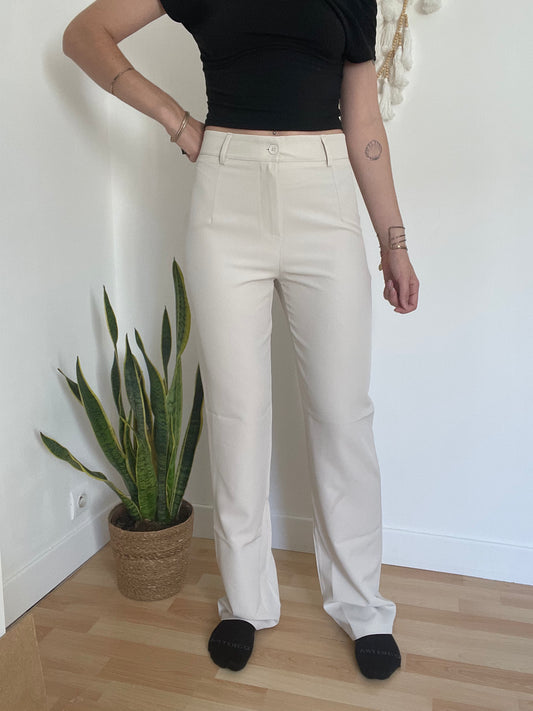PANTALON BEIGE EXTRA LONG
