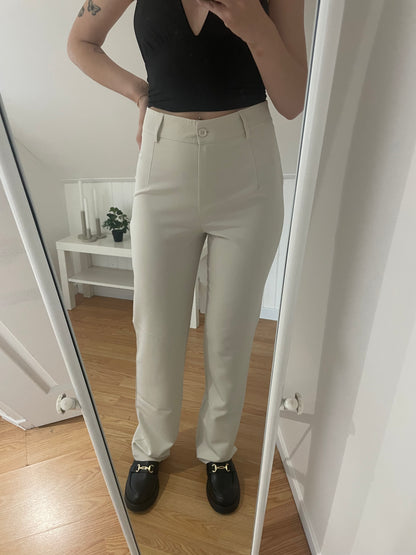 PANTALON BEIGE EXTRA LONG