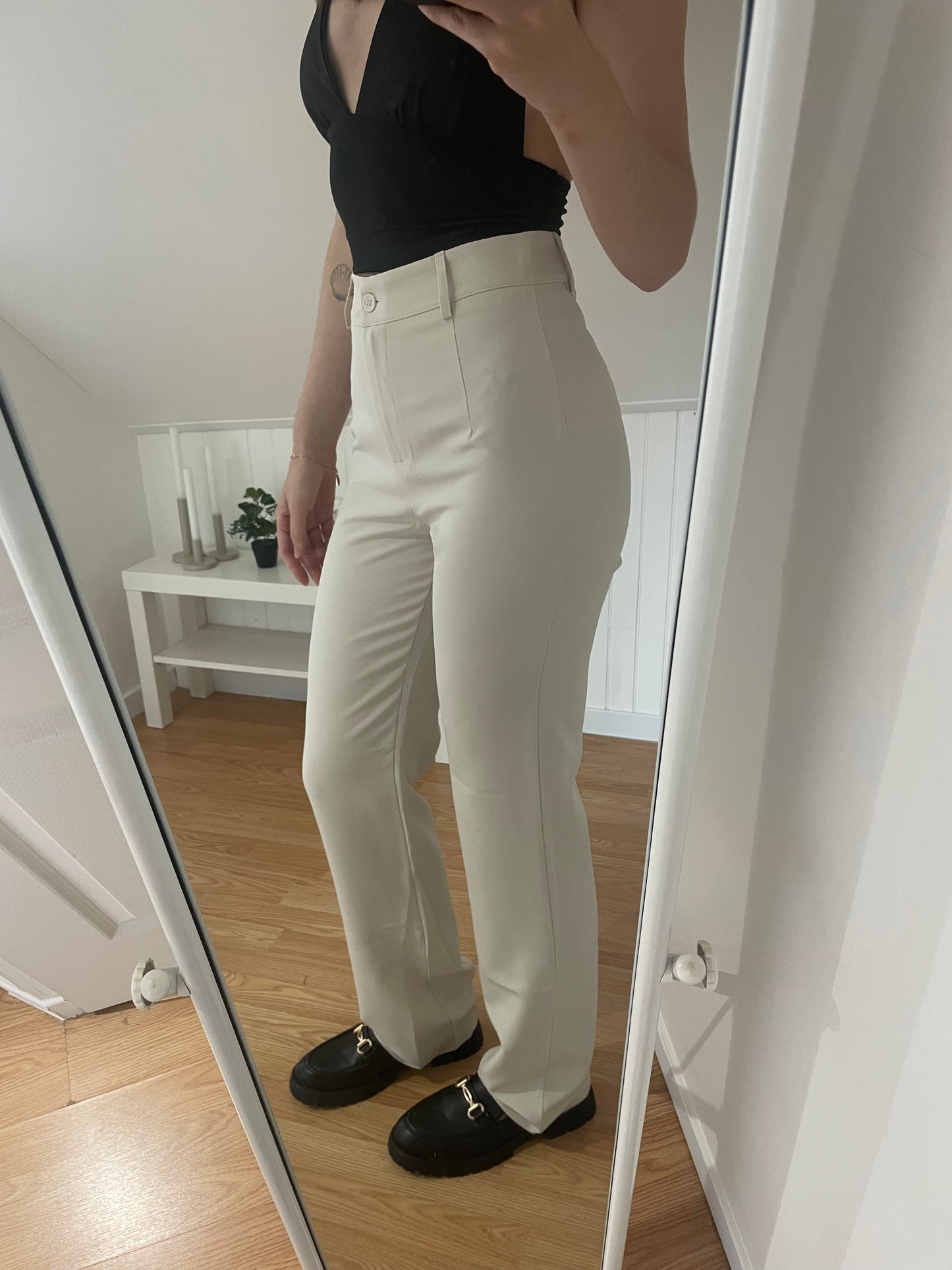 PANTALON BEIGE EXTRA LONG