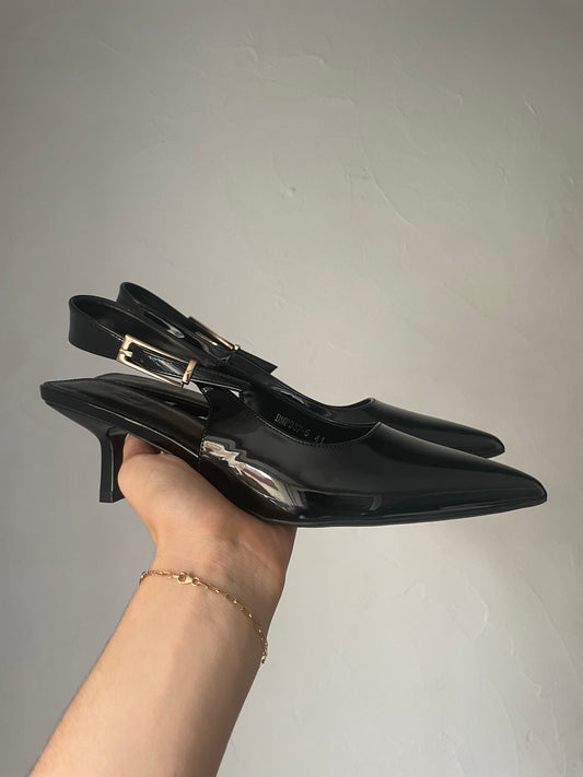 ESCARPINS VERNIS NOIR