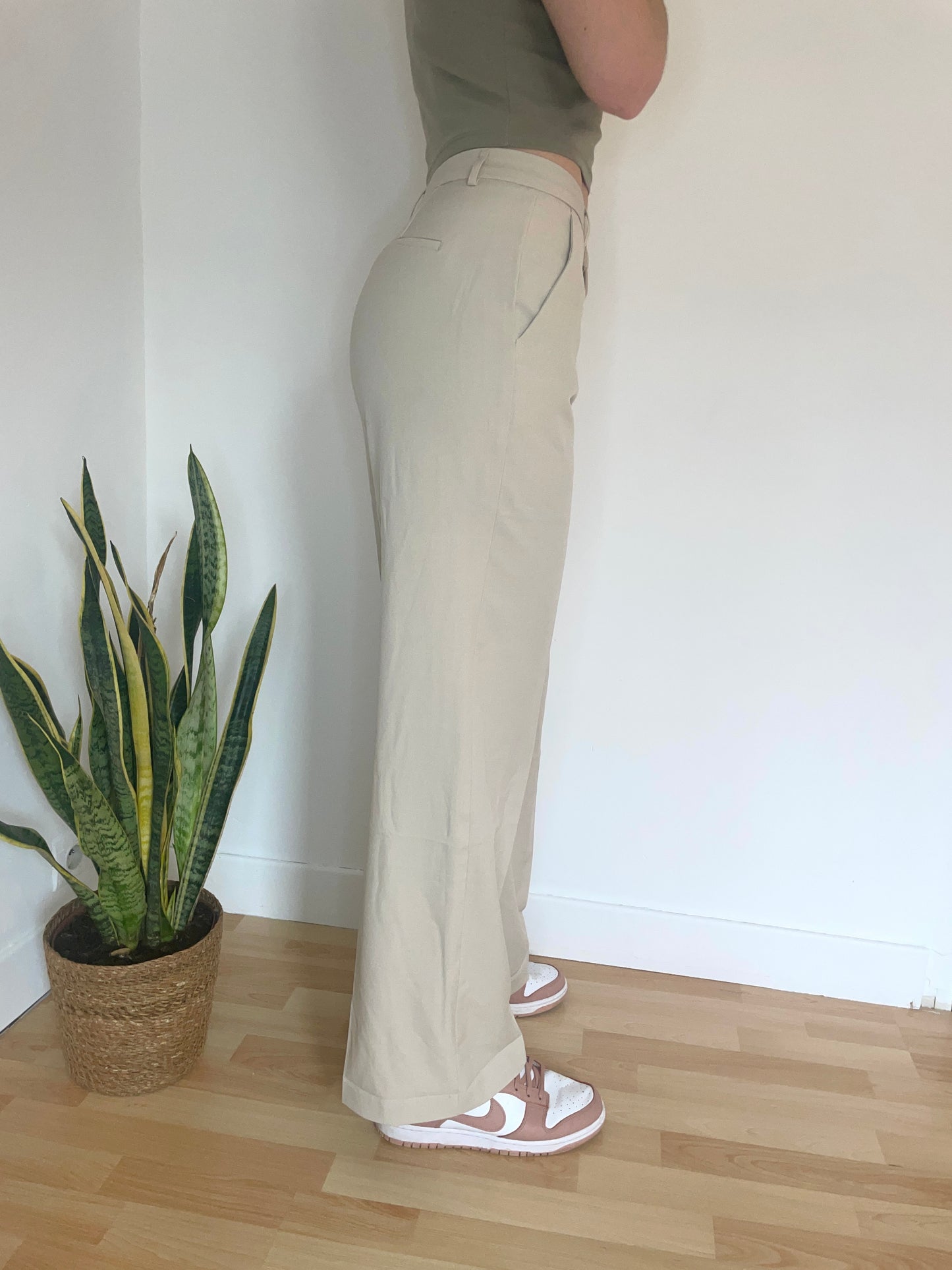 Pantalon classique beige