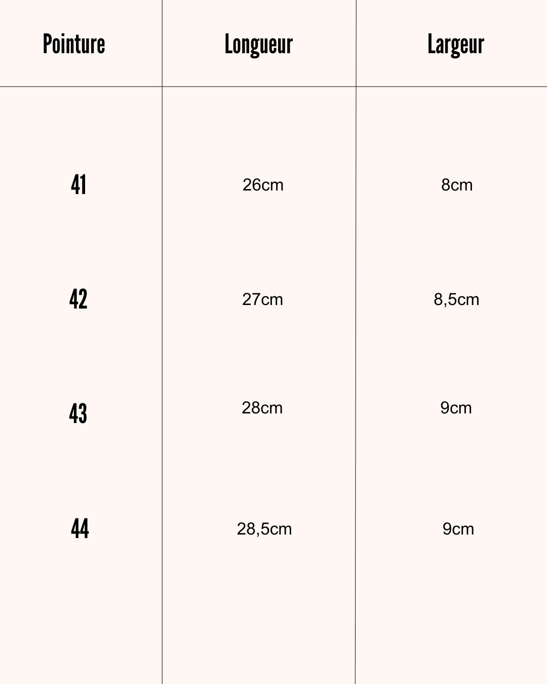 Chaussures fourrées grandes pointures